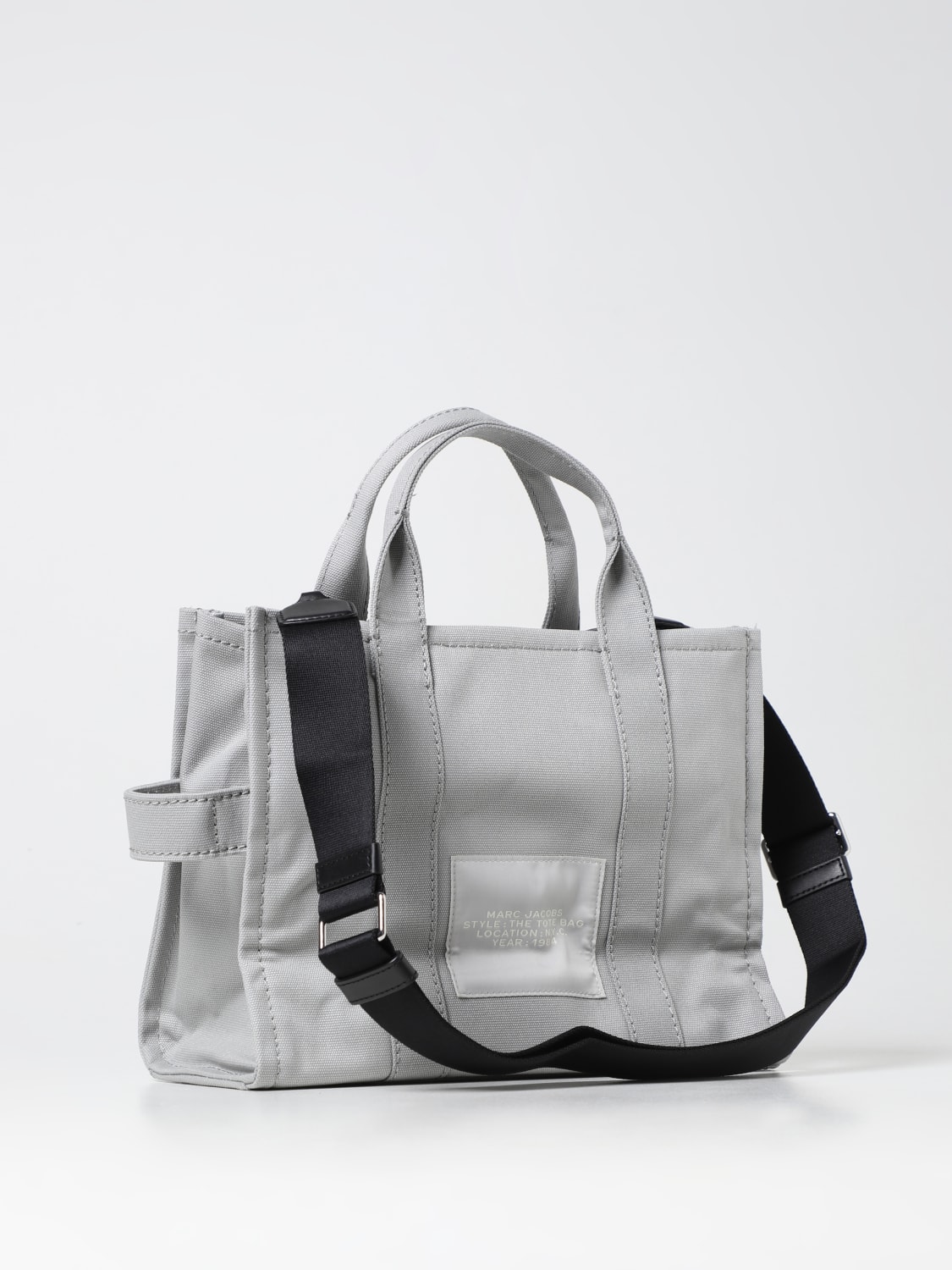 MARC JACOBS BORSA TOTE: Borsa The Tote Bag Marc Jacobs in canvas , Grigio - Img 2