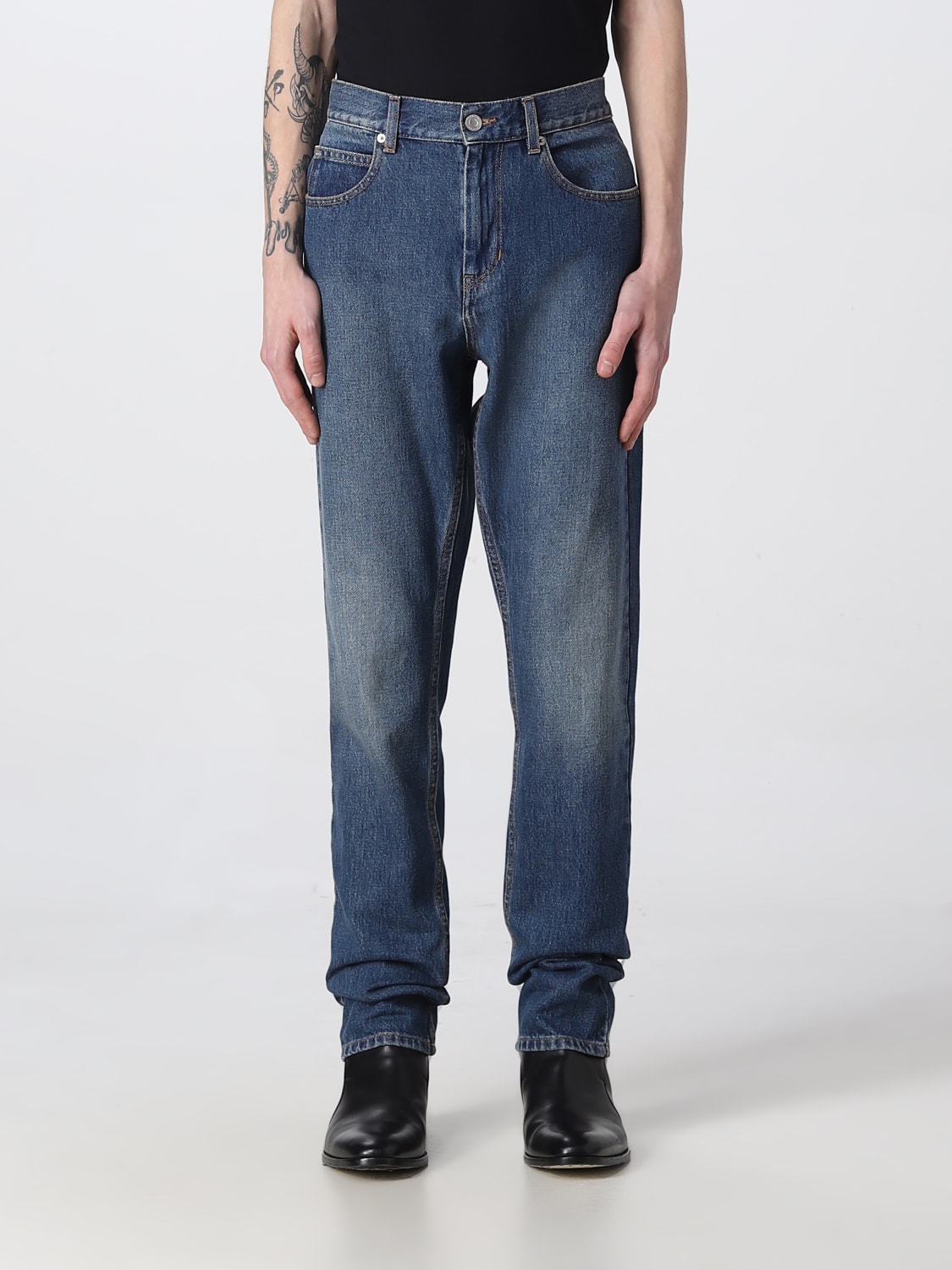 ISABEL MARANT JEANS: Pants men Isabel Marant, Blue - Img 1