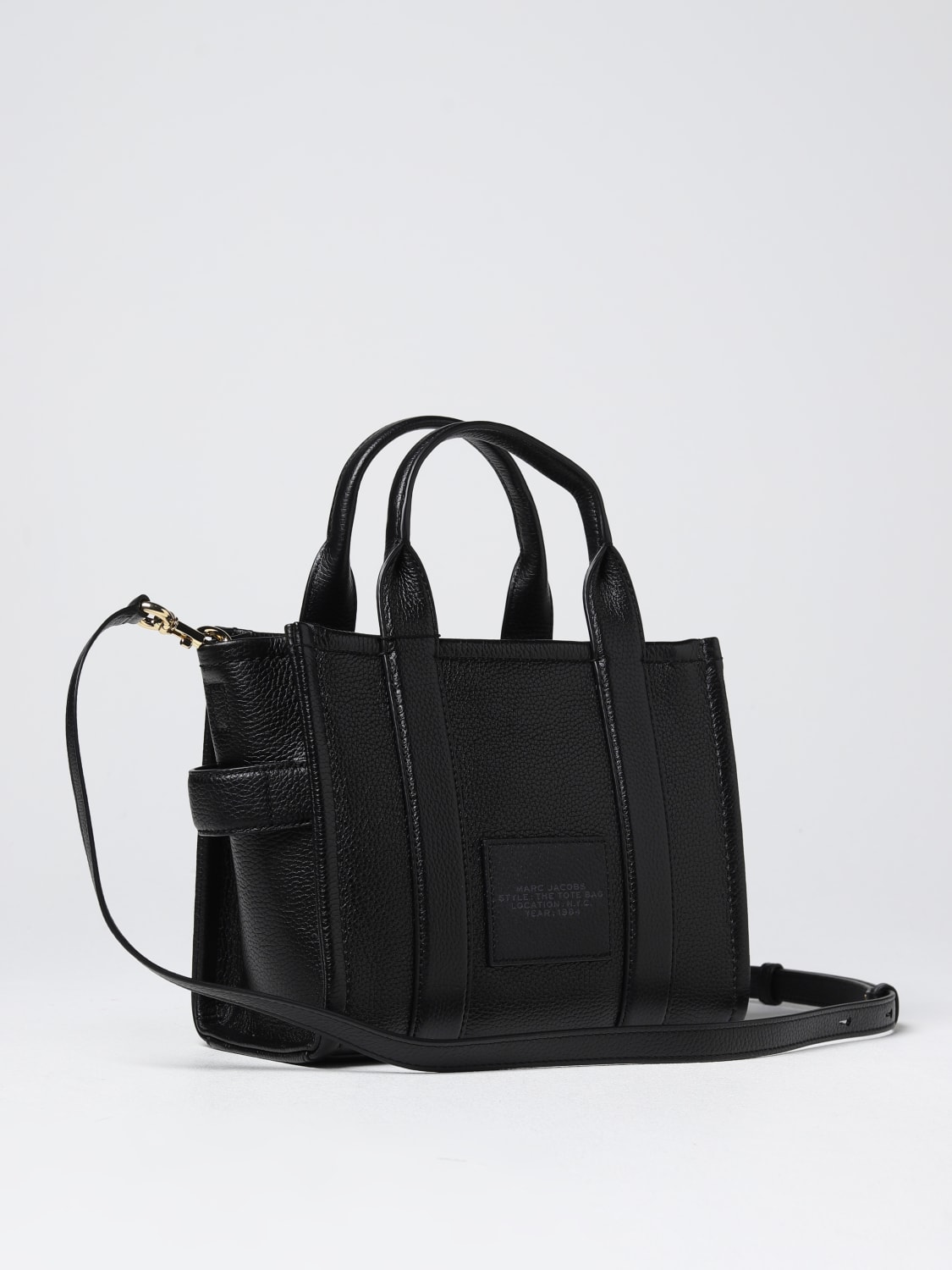 MARC JACOBS BORSA A MANO: Borsa The Tote Bag Marc Jacobs in pelle a grana , Nero - Img 2
