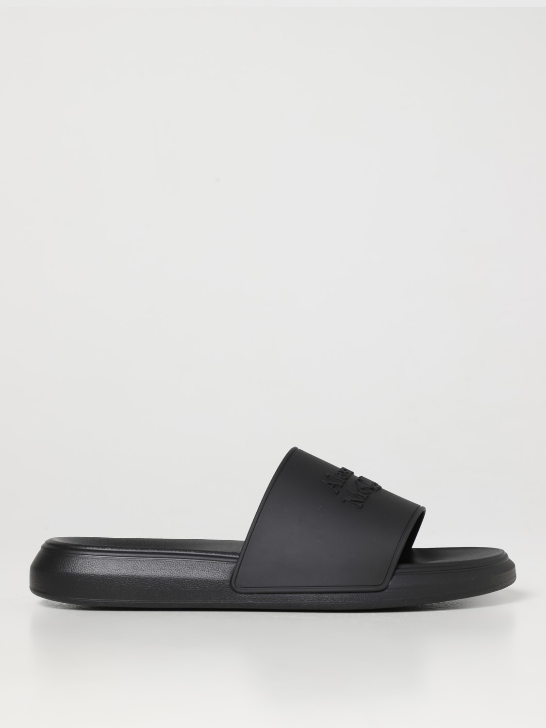 Giglio Slides Alexander McQueen con logo embossed