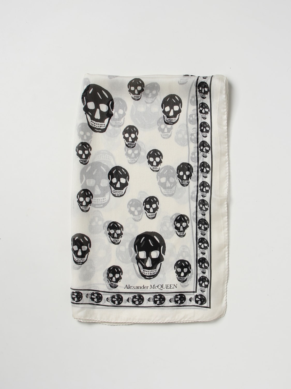 Giglio Sciarpa Skull Alexander McQueen in seta