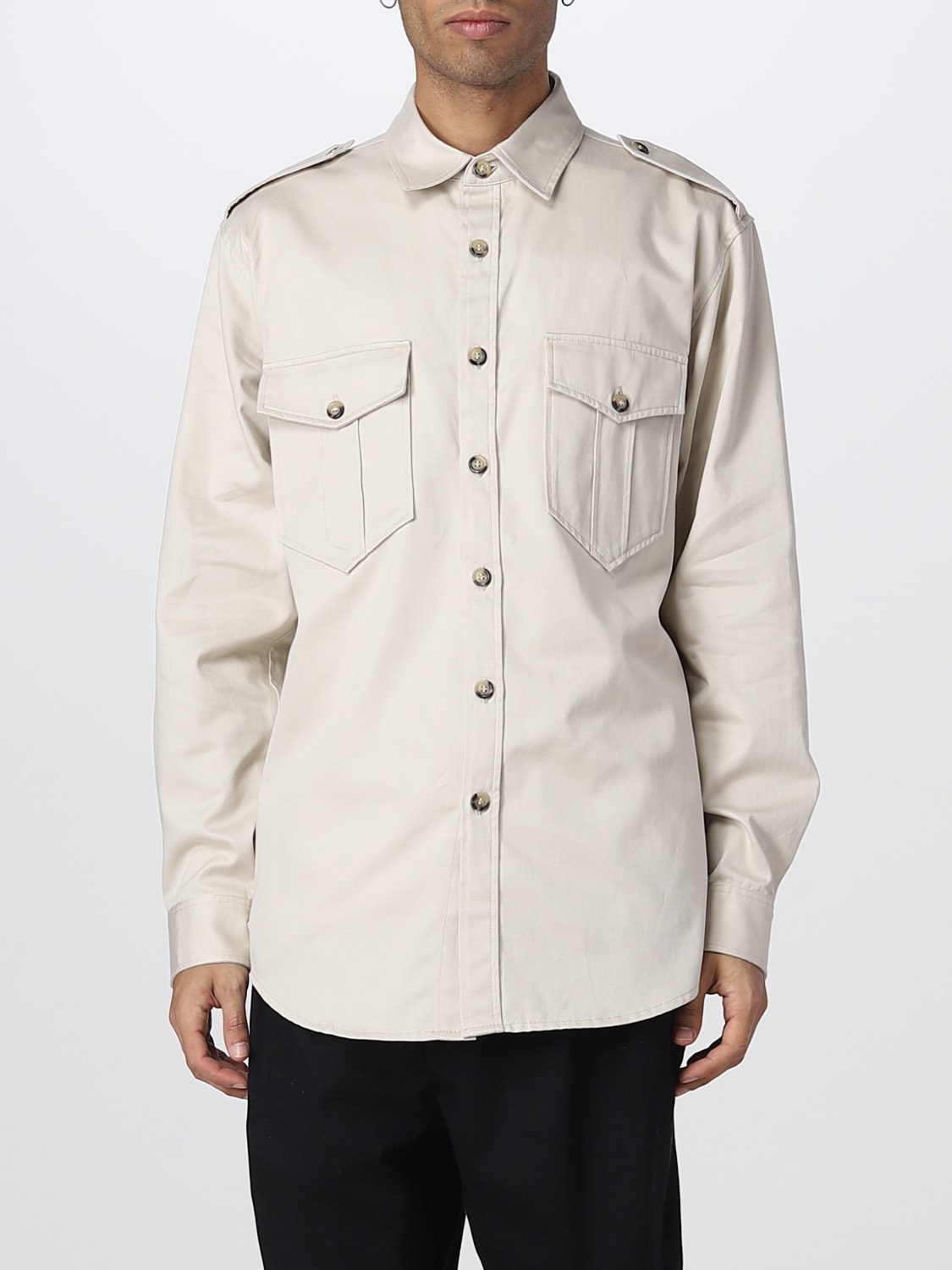 ISABEL MARANT SHIRT: Shirt men Isabel Marant, Ecru - Img 1