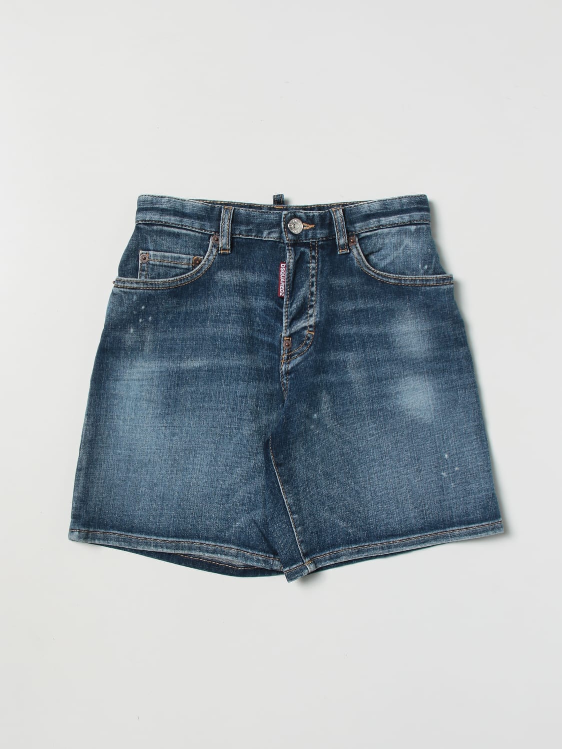 DSQUARED2 PANTALONCINO: Pantaloncino Dsquared2 Junior in denim, Blue - Img 1