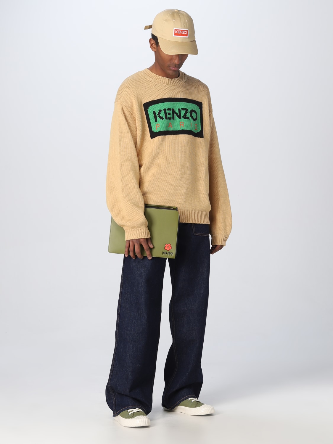 KENZO SWEATER: Sweater men Kenzo, Beige - Img 2