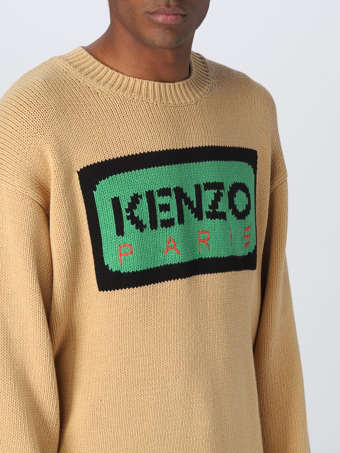 KENZO SWEATER: Sweater men Kenzo, Beige - Img 5