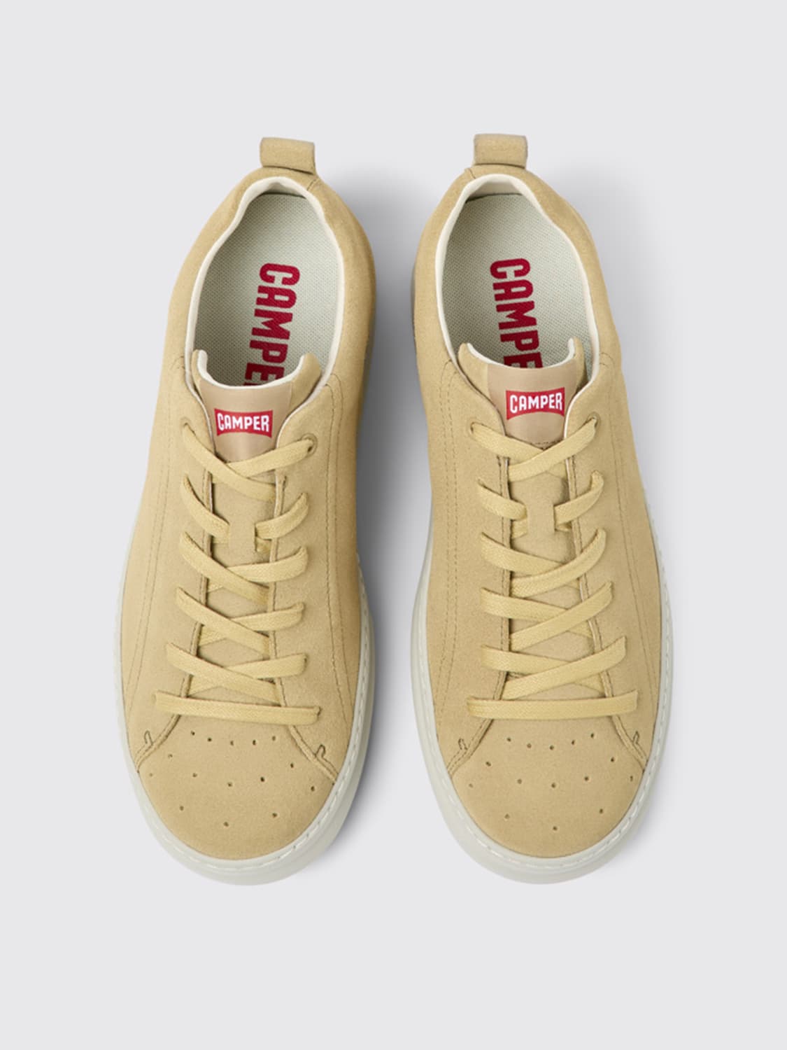 CAMPER SNEAKERS: Camper Runner sneakers in suede, Beige - Img 4