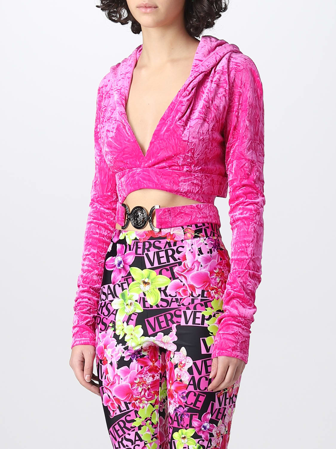 VERSACE TOP: Top mujer Versace, Fucsia - Img 4