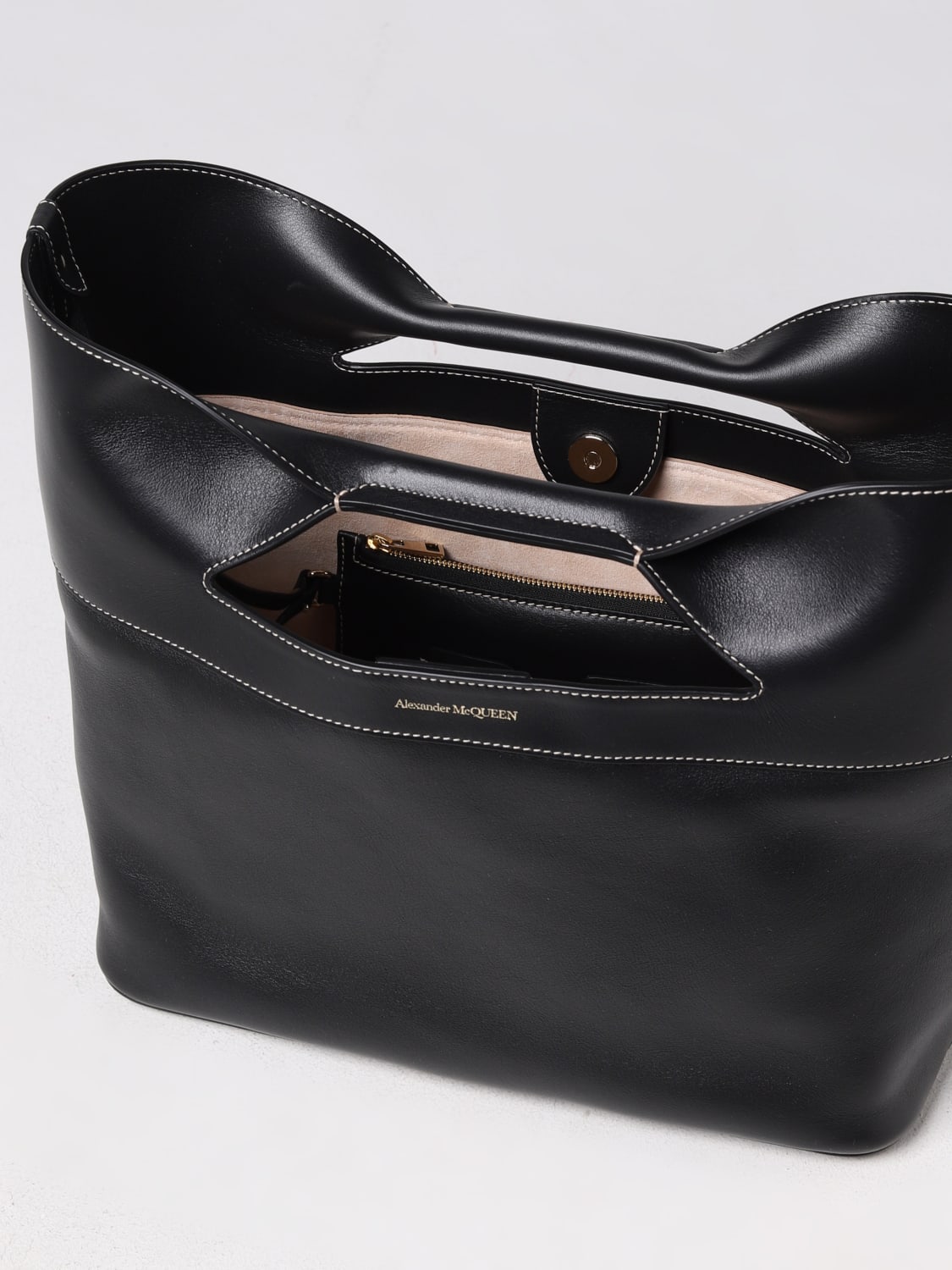 The Bow Alexander McQueen bag in leather