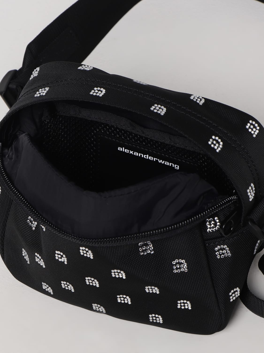 Alexander Wang Outlet: Wangsport bag in nylon with rhinestones - Black | Alexander  Wang mini bag 20123X03M online at GIGLIO.COM