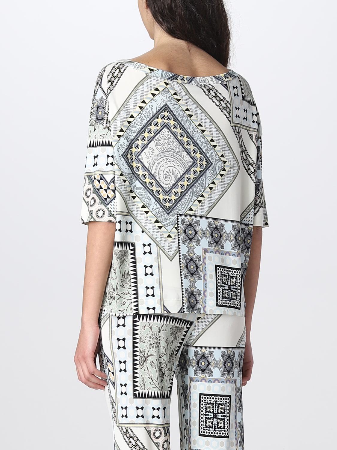 ETRO TOP: Etro top in printed viscose, White - Img 3