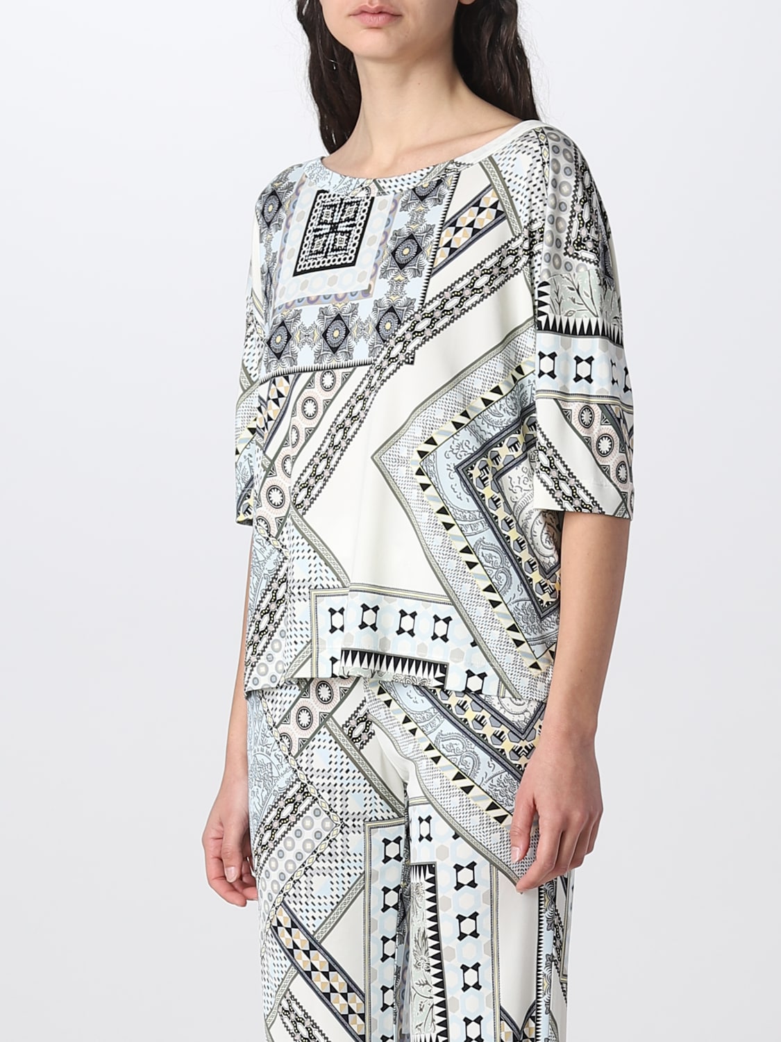 ETRO TOP: Etro top in printed viscose, White - Img 4