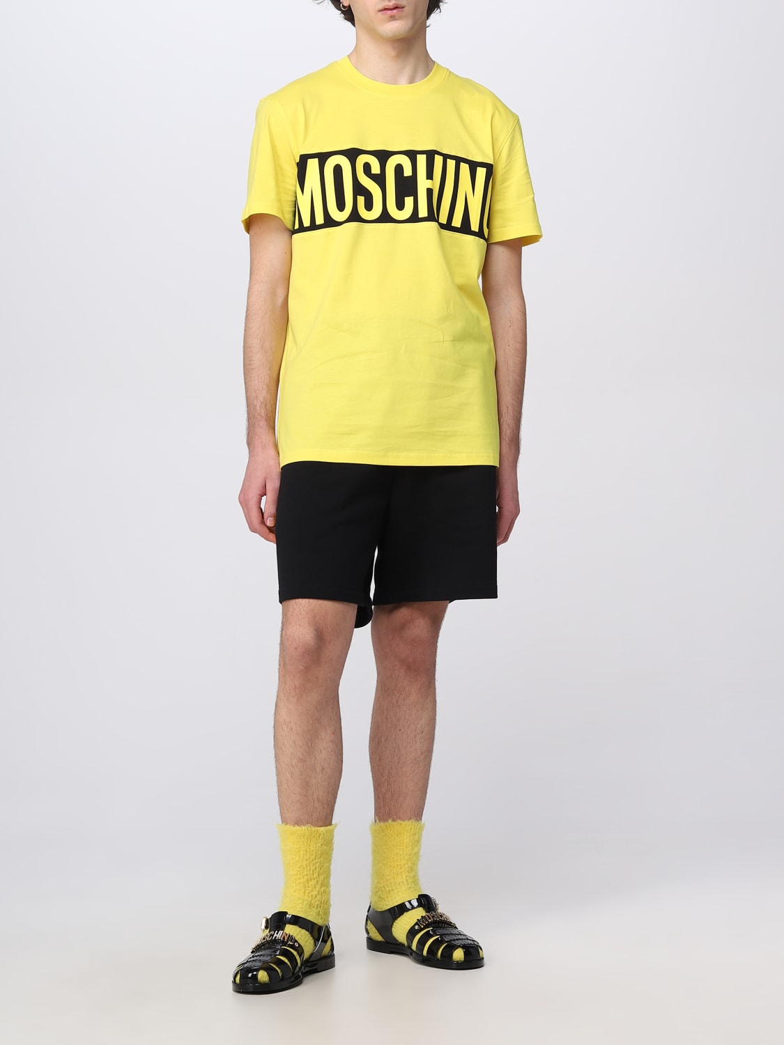 MOSCHINO COUTURE ショートパンツ: パンツ メンズ Moschino Couture, ブラック - Img 2