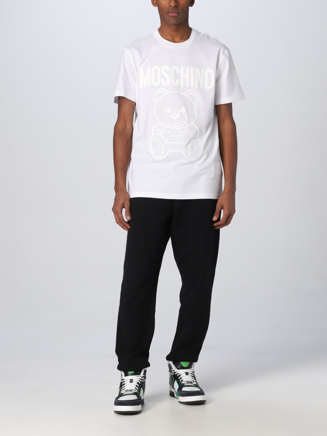 MOSCHINO COUTURE T-SHIRT: T-shirt Moschino Couture in cotone, Bianco - Img 2