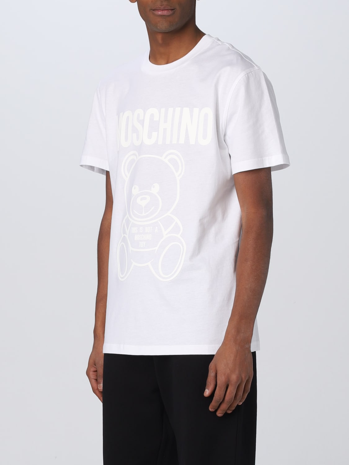 MOSCHINO COUTURE T-SHIRT: T-shirt Moschino Couture in cotone, Bianco - Img 4