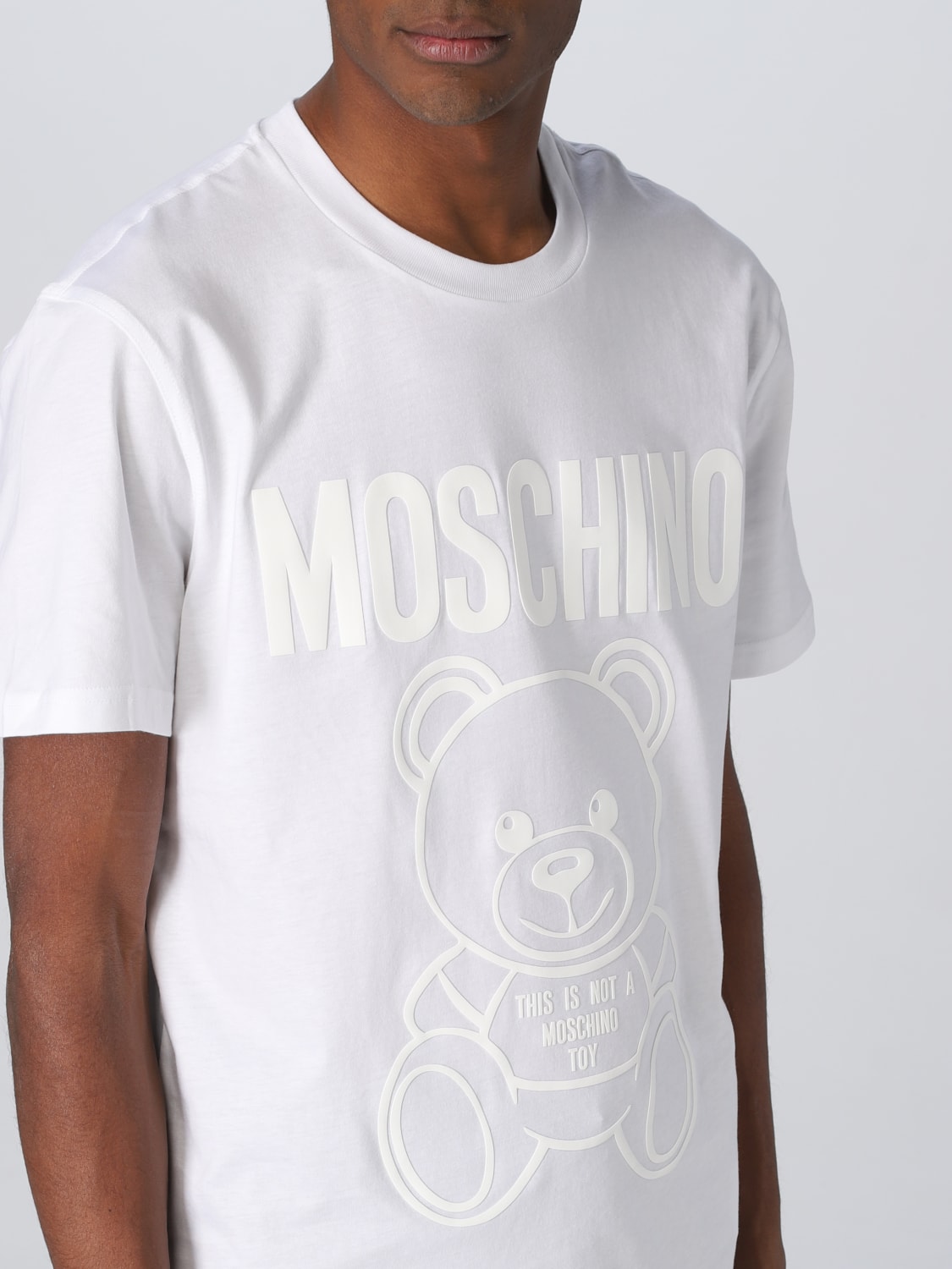 MOSCHINO COUTURE T-SHIRT: T-shirt Moschino Couture in cotone, Bianco - Img 5