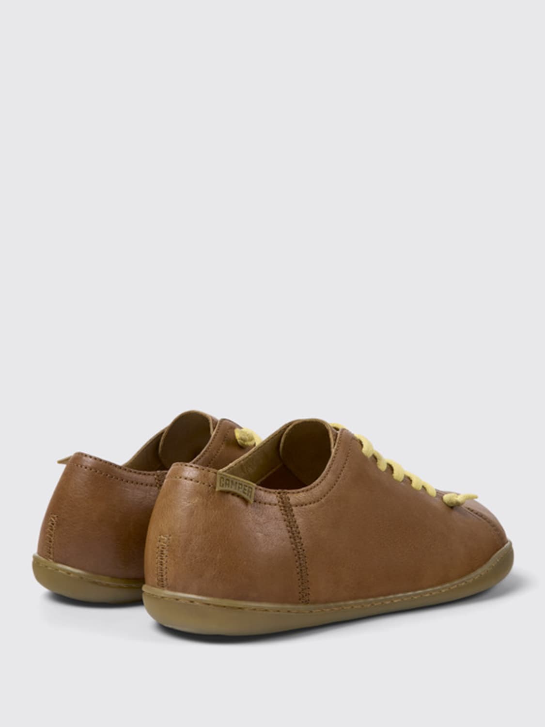 CAMPER SNEAKERS: Camper Peu sneakers in leather, Brown - Img 3