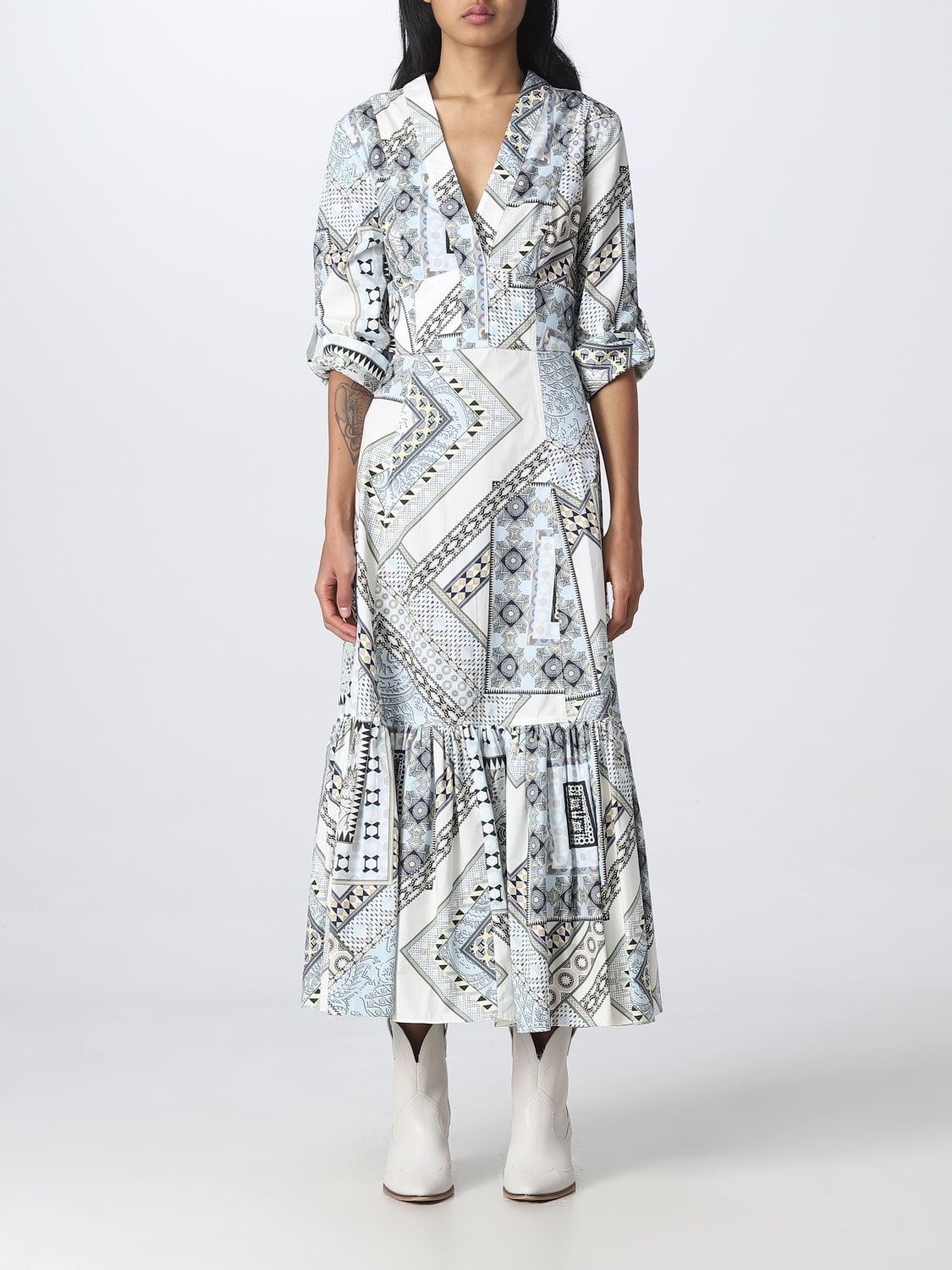 ETRO DRESS: Etro dress in cotton, Red - Img 1