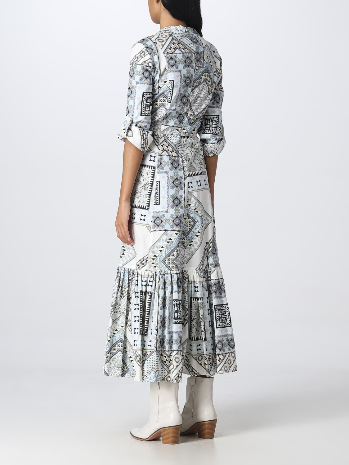 ETRO DRESS: Etro dress in cotton, Red - Img 3