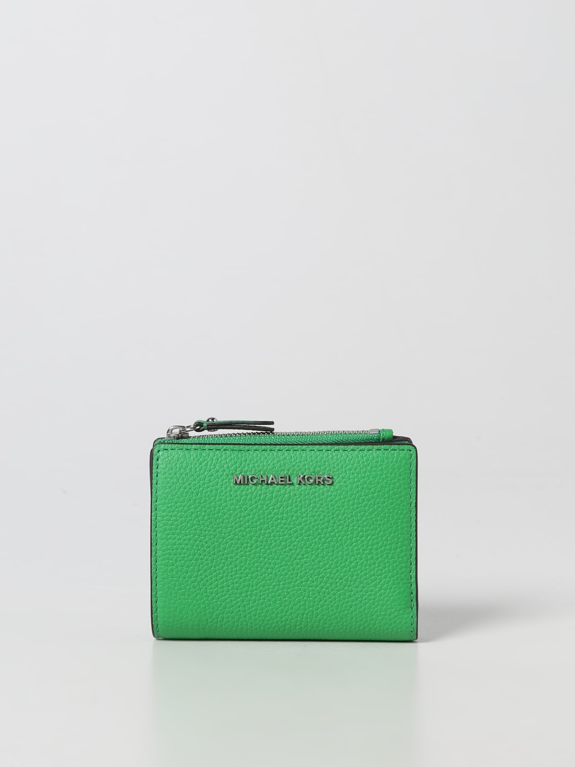 MICHAEL KORS: Michael wallet in grained leather - Green | Michael Kors  wallet 34S1SJ6F6L online at GIGLIO.COM