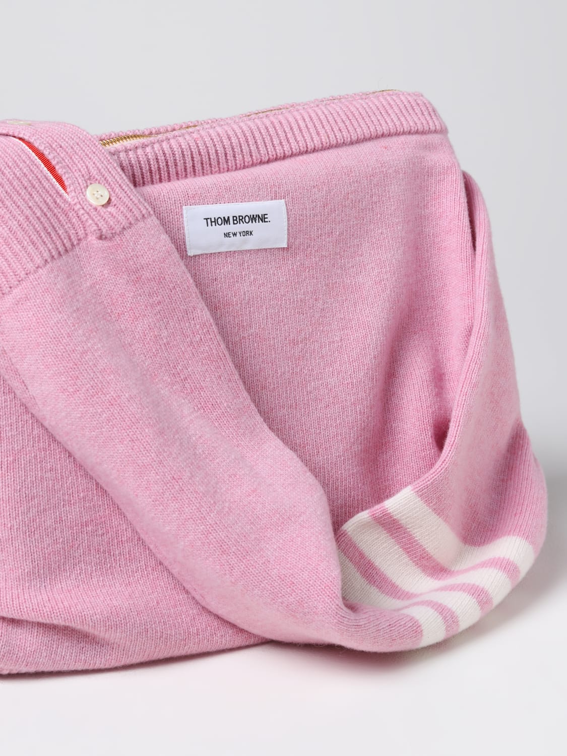 ショルダーバッグ THOM BROWNE Men Shoulder bag Pink UAG076AE0350 680 Thom Browne Men's' Sweater Shoulder Bag in Pink | LN-CC®