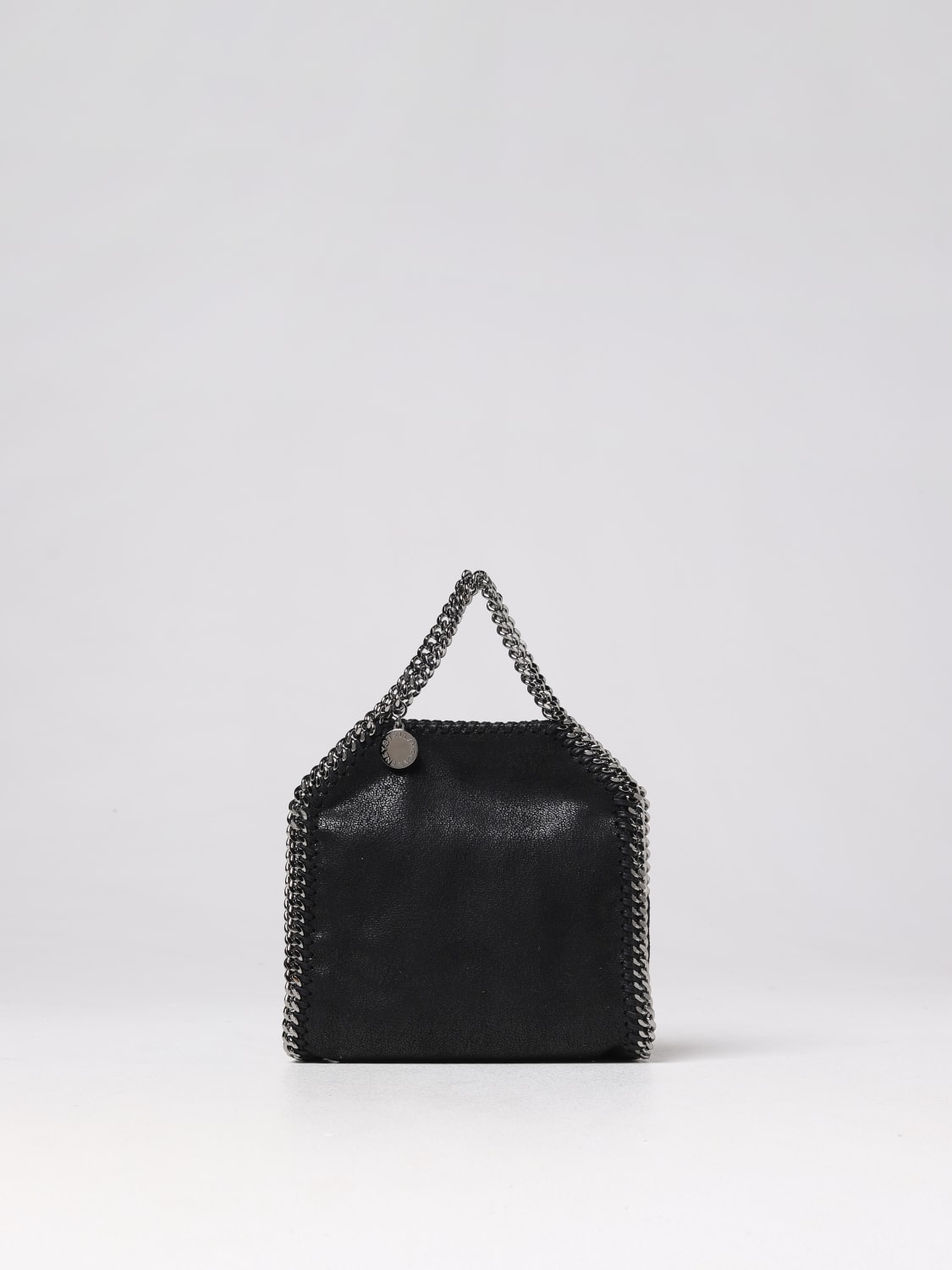 STELLA MCCARTNEY MINI BAG: Stella McCartney Falabella Micro Tote Bag in tumbled synthetic leather, Black - Img 1