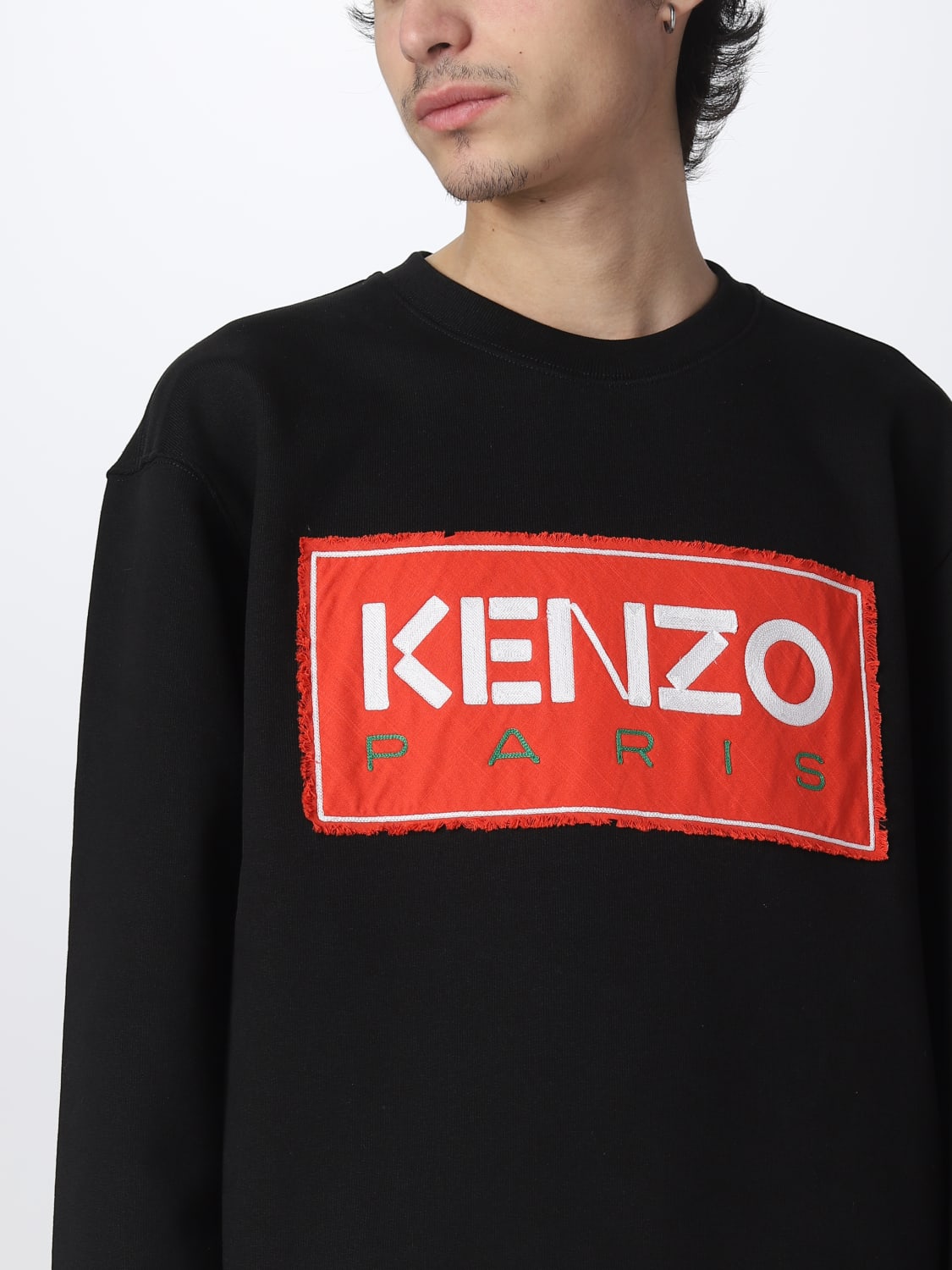 KENZO FELPA: Felpa Kenzo in cotone, Nero - Img 5