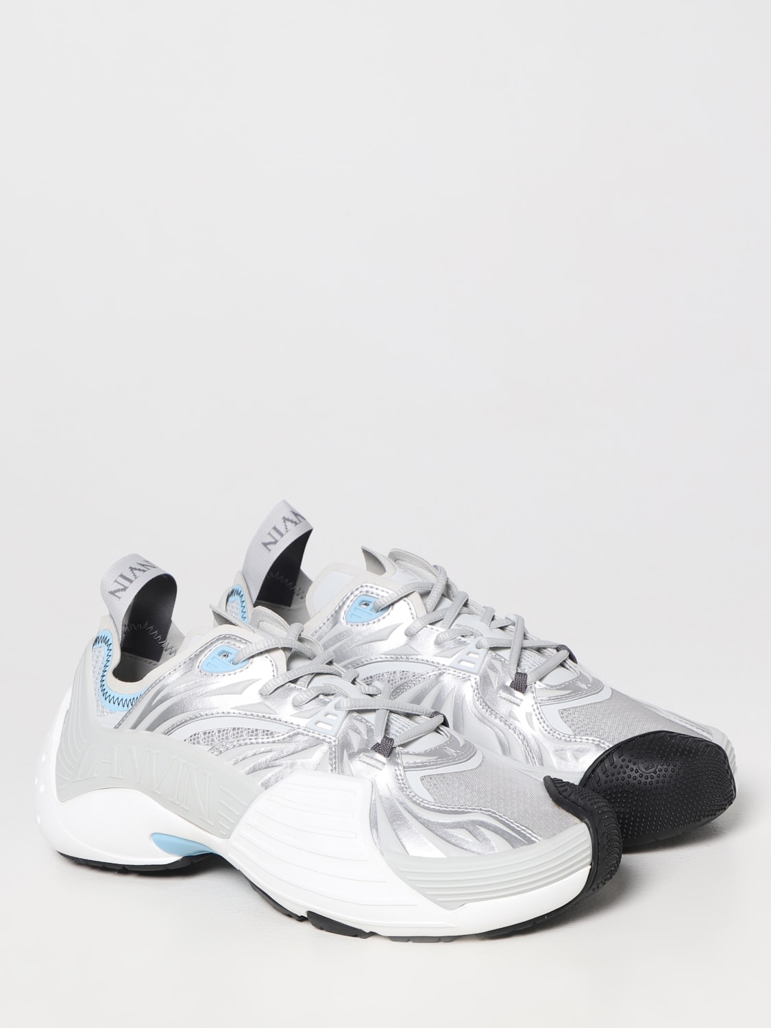 スニーカー LANVIN Men Sneakers Silver FMSKIK00MEFRP23 M2 Lanvin Outlet: Shoes men - Silver | Lanvin sneakers