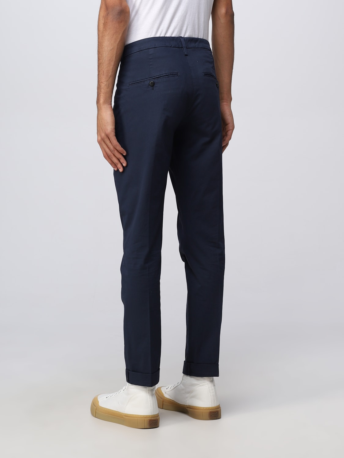 DONDUP PANTS: Dondup cotton pants, Blue 1 - Img 2