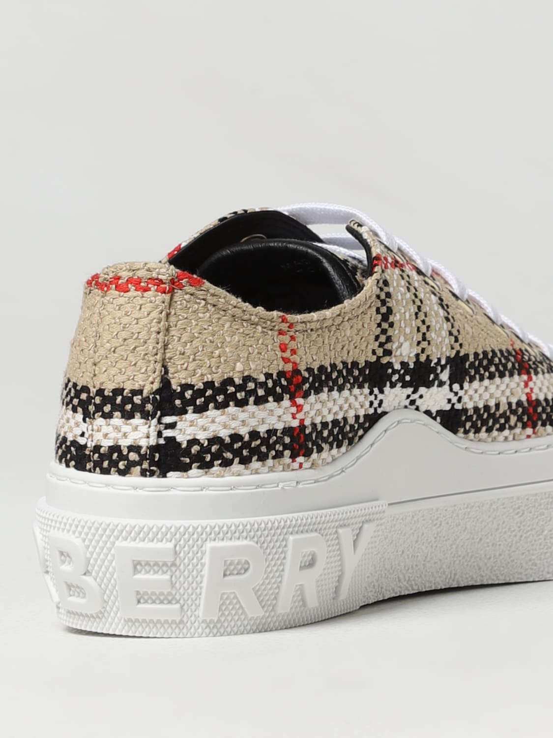 Burberry sneakers in cotton and wool blend
