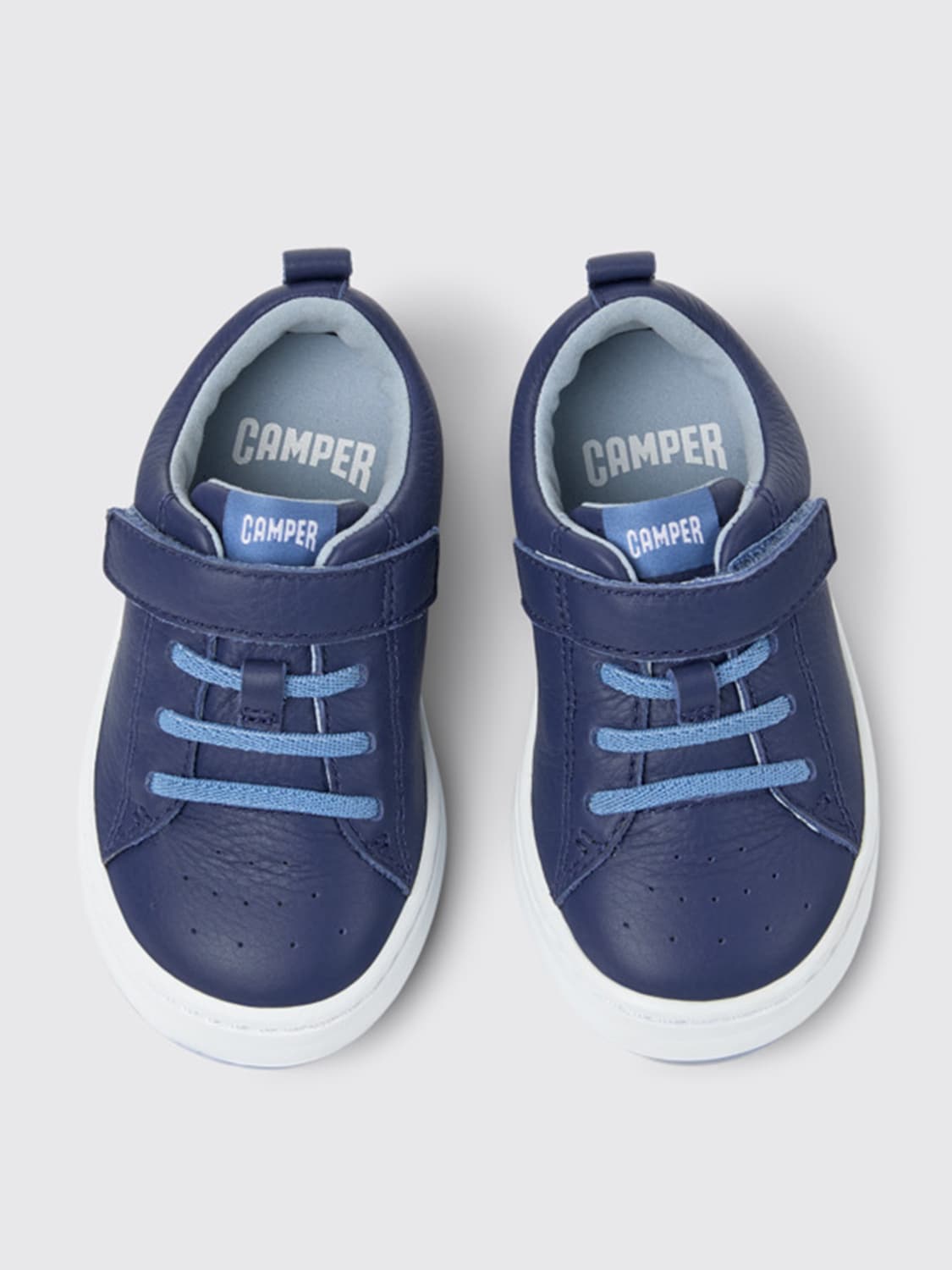 CAMPER SNEAKERS: Camper Runner sneakers in leather, Blue - Img 4