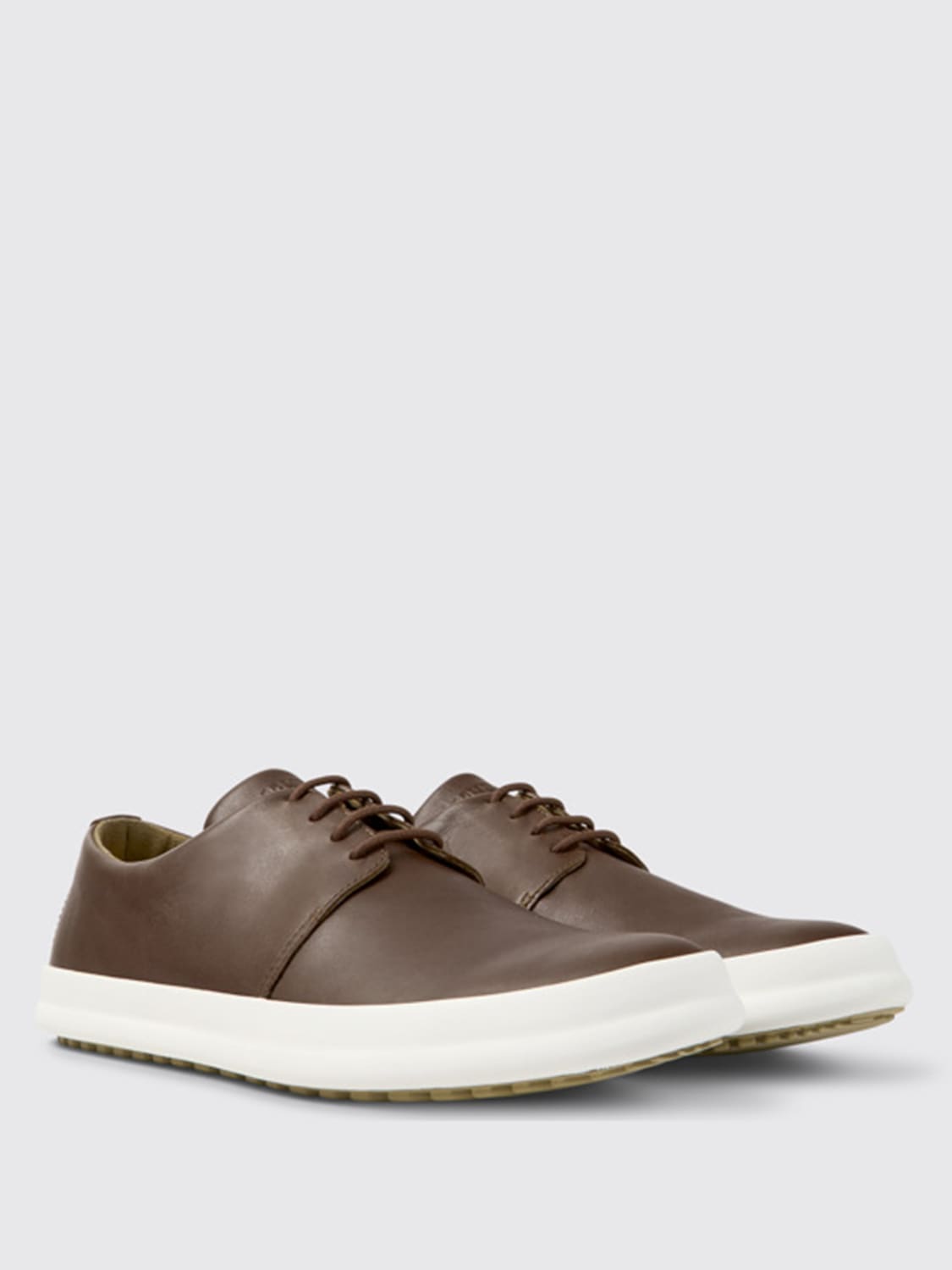 CAMPER BROGUE SHOES: Camper Chasis lace-up in leather, Brown - Img 2