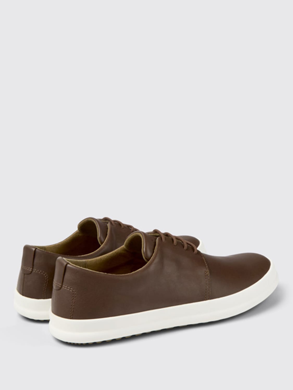 CAMPER BROGUE SHOES: Camper Chasis lace-up in leather, Brown - Img 3