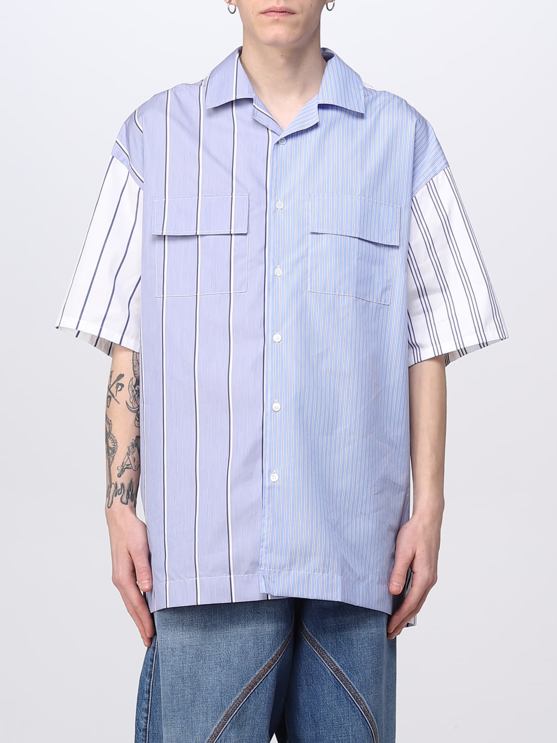 Giglio Camicia JW Anderson con lavorazione patchwork