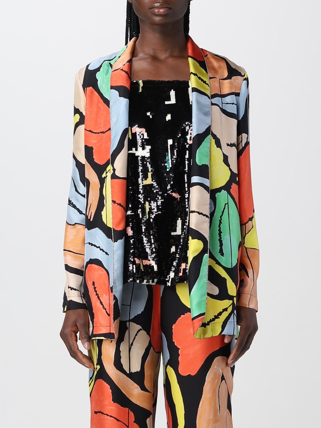 ジャケット ALYSI Woman Jacket Red 103825P3022 NERO Alysi Outlet: Jacket woman - Red | Alysi jacket 103825P3022