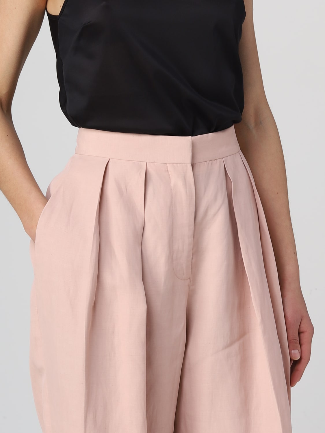 STELLA MCCARTNEY PANTS: Stella McCartney pants in viscose blend, Pink - Img 4