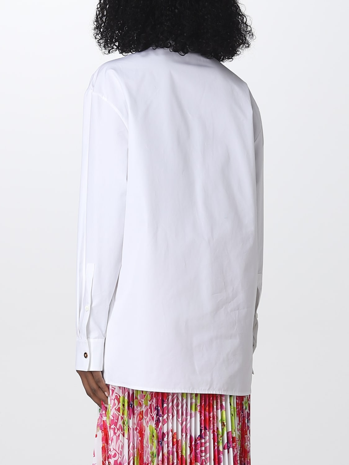 VERSACE SHIRT: Versace poplin shirt, White - Img 3