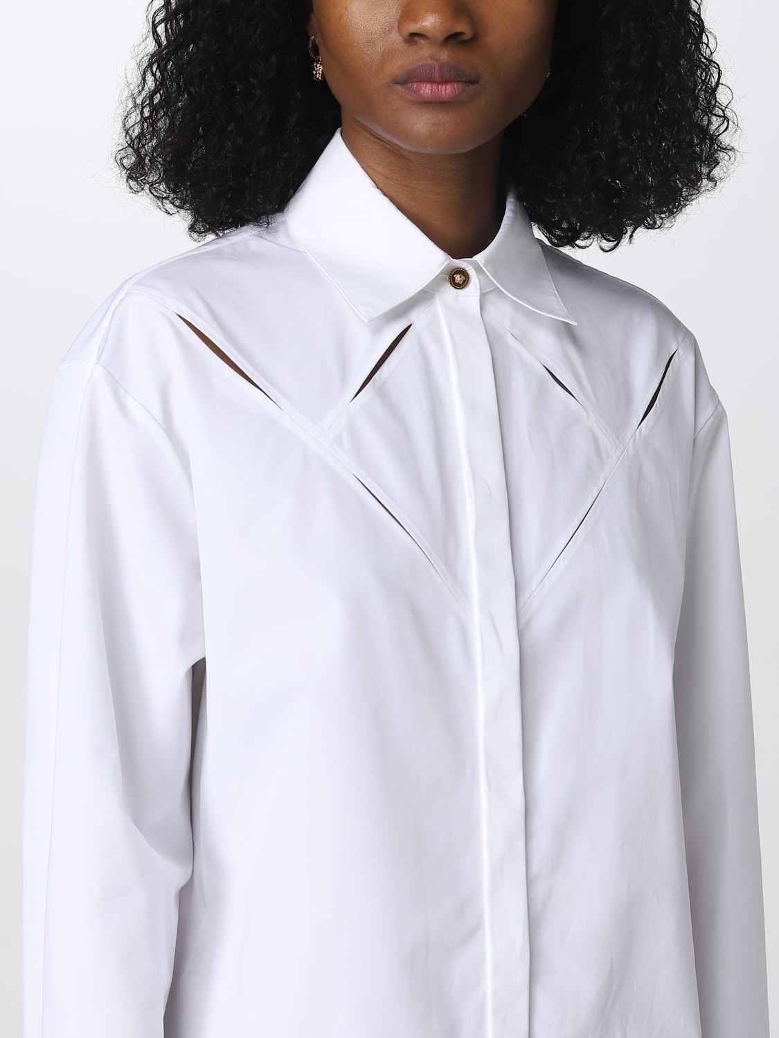 VERSACE SHIRT: Versace poplin shirt, White - Img 5