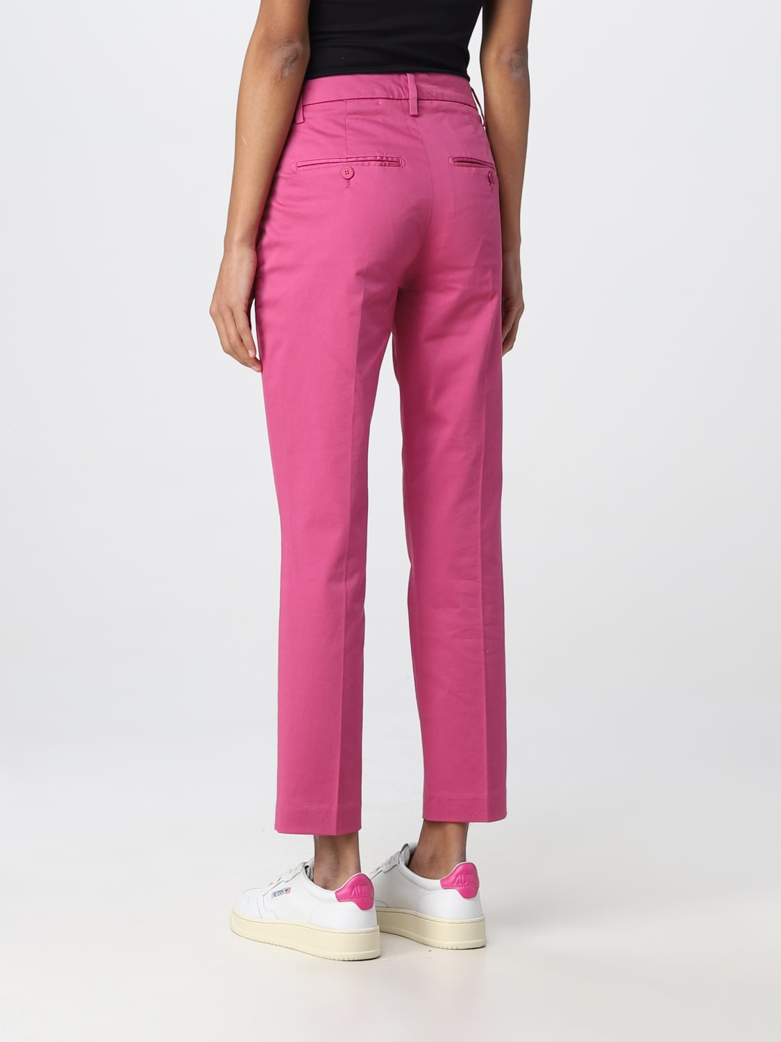 パンツ DONDUP Woman Pants White DP066RSE036DPTD 000 Dondup Outlet: cotton pants - Fuchsia | Dondup pants
