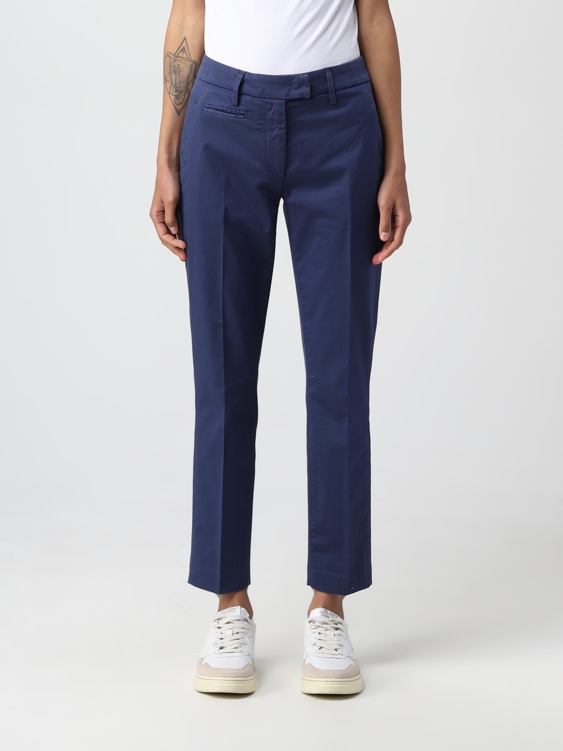 DONDUP PANTALONE: Pantalone Dondup in cotone, Blue - Img 1