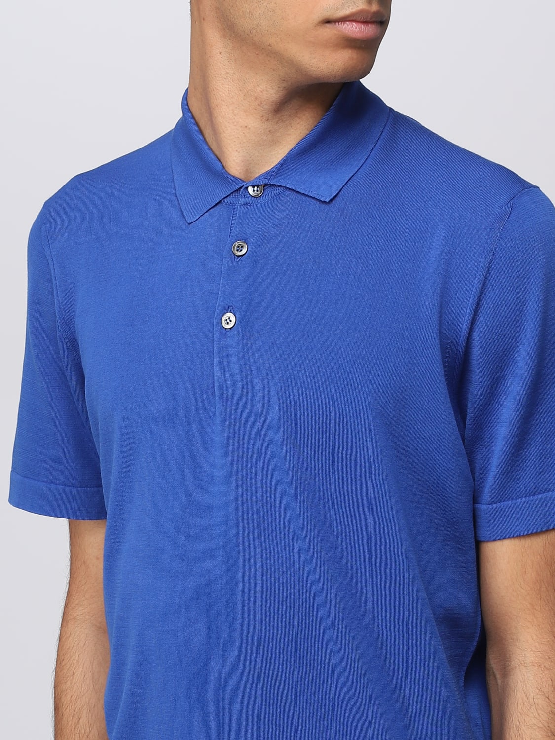 DRUMOHR POLO: Polo hombre Drumohr, Royal Blue - Img 3