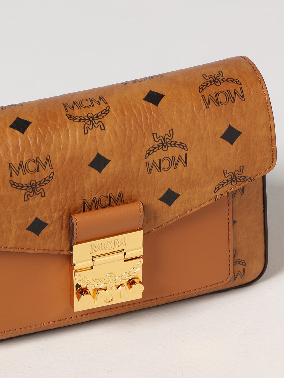 MCM MINI BAG: Shoulder bag woman Mcm, Copper Red - Img 3