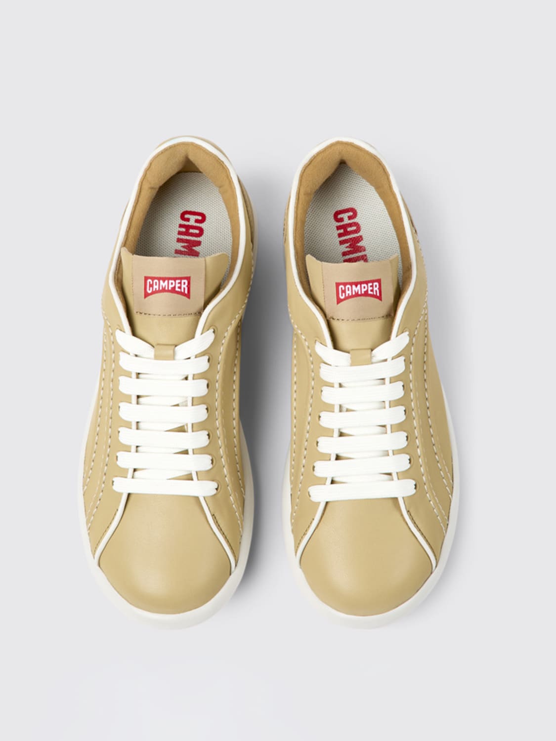 CAMPER SNEAKERS: Camper Sneakers Pelotas XLite Leather, Beige - Img 3