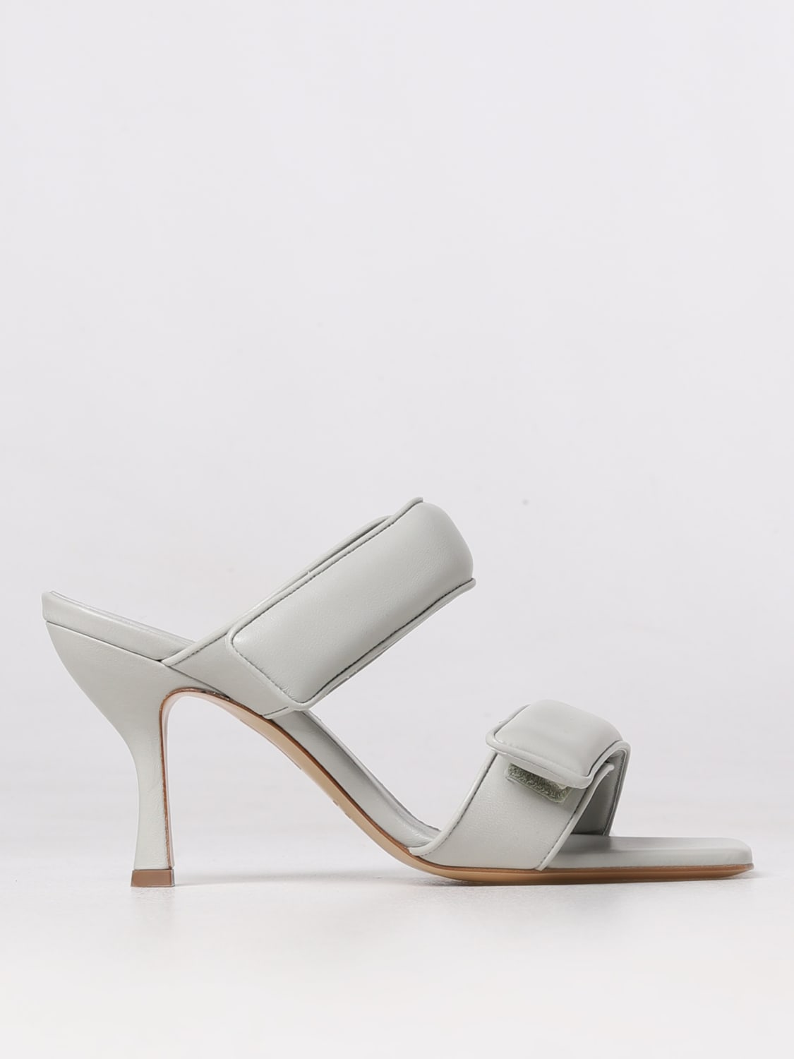 GIA BORGHINI: Flat sandals woman - Grey | Gia Borghini