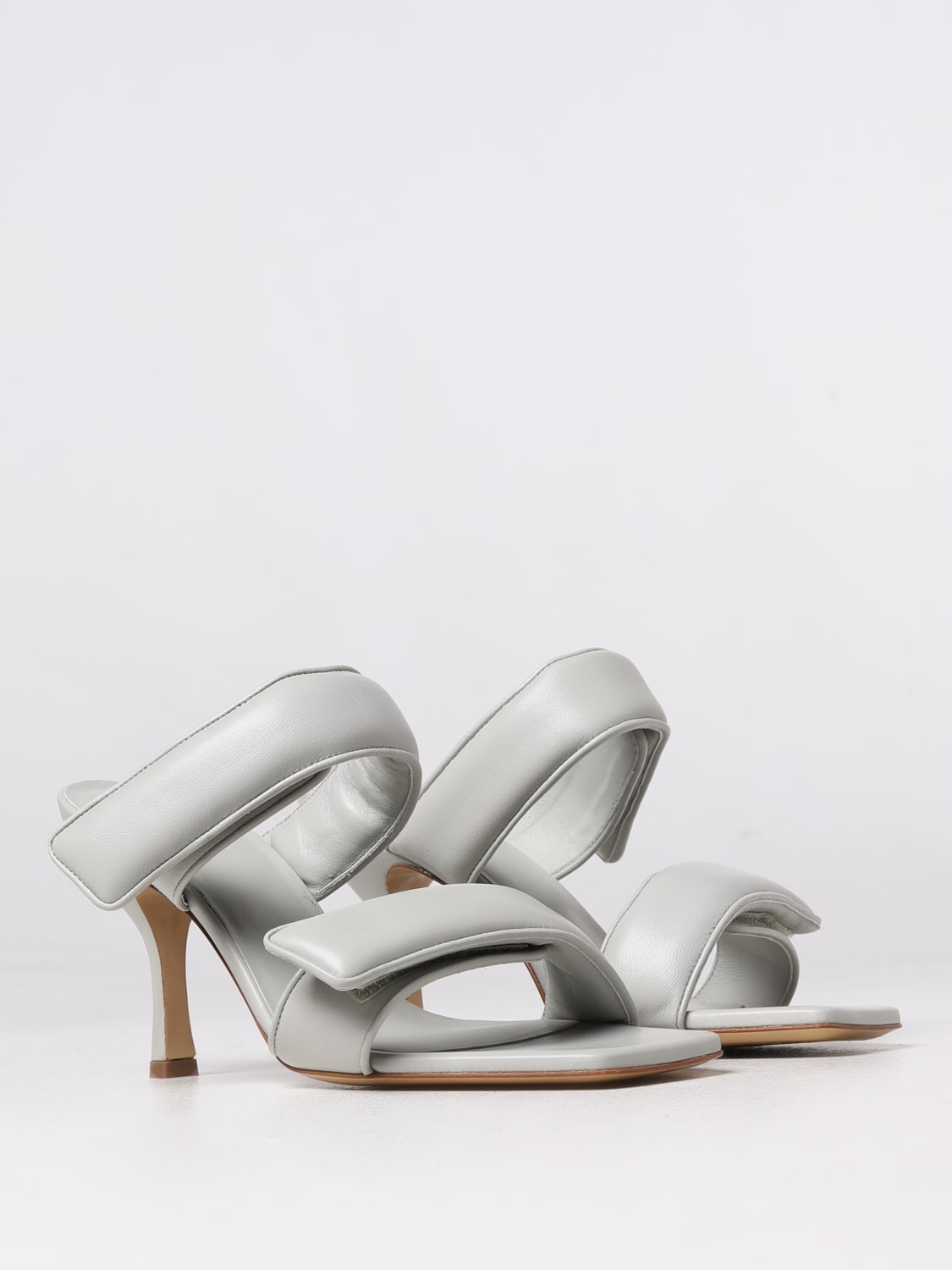 Gia Borghini Outlet Flat sandals woman Grey Gia Borghini heeled sandals PERNI03 online at GIGLIO.COM