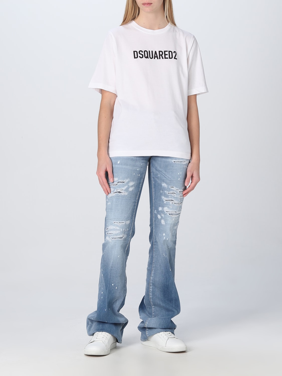 DSQUARED2 T-SHIRT: Dsquared2 cotton T-shirt, White - Img 2