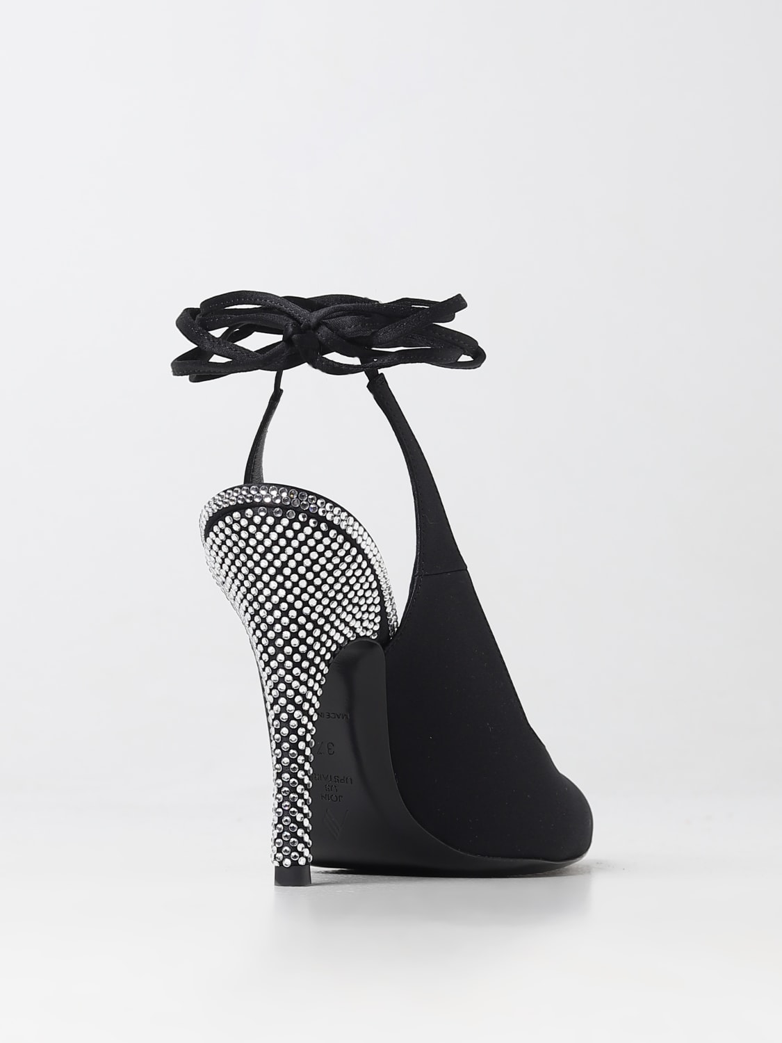 THE ATTICO HIGH HEEL SHOES: The Attico Pump Venus in satin, Black - Img 3