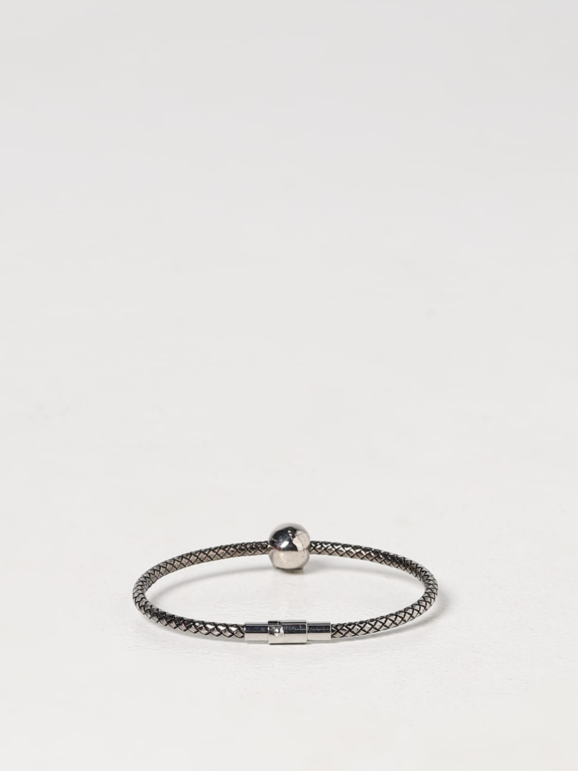 ALEXANDER MCQUEEN JEWEL: Alexander McQueen bracelet in woven metal, Silver - Img 2