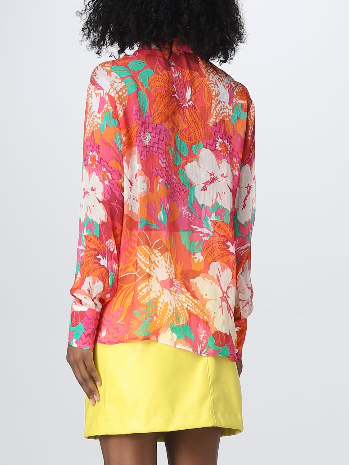 MSGM SHIRT: MSGM shirt in viscose, Red - Img 3