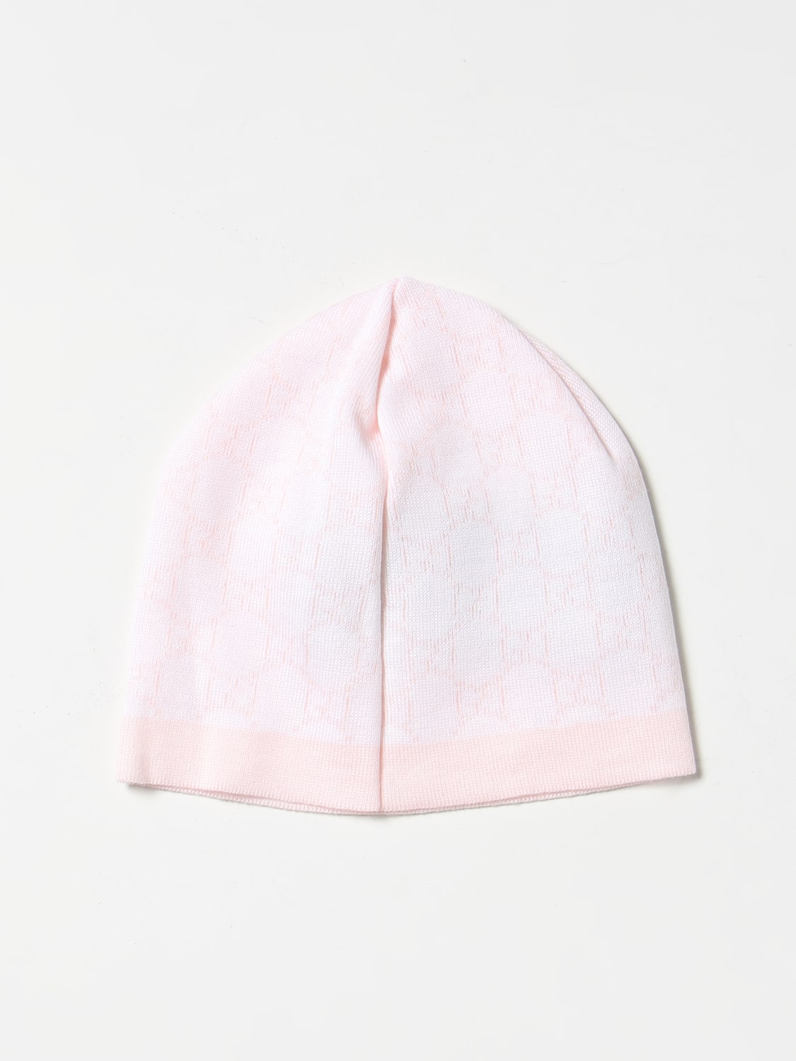 GUCCI HAT: Gucci wool hat with jacquard GG monogram, Pink - Img 2