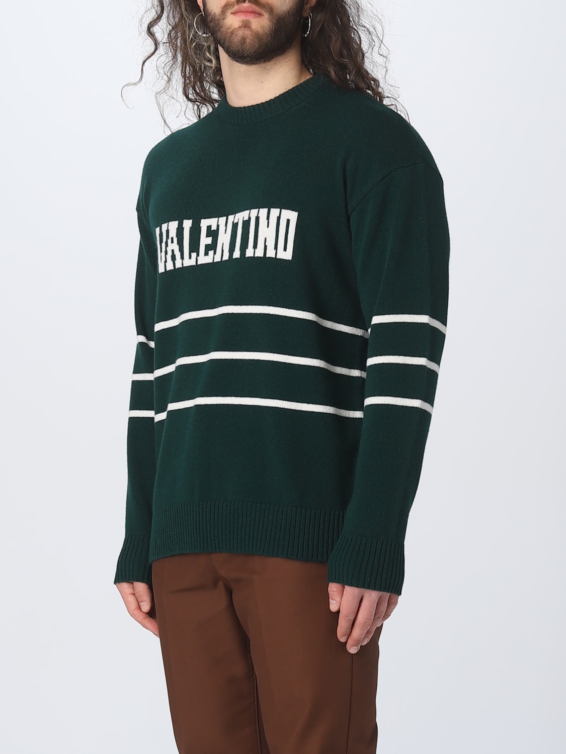 VALENTINO SWEATER: Sweater men Valentino, Green - Img 4